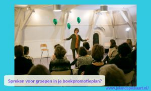 Spreken voor groepen in je boekpromotieplan? Jacqueline Hulleman